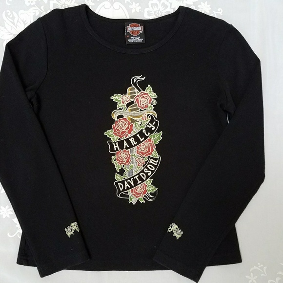 Harley-Davidson Tops - Harley Davidson Long Sleeve Black T